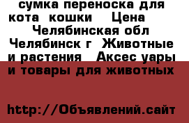  сумка переноска для кота (кошки) › Цена ­ 500 - Челябинская обл., Челябинск г. Животные и растения » Аксесcуары и товары для животных   